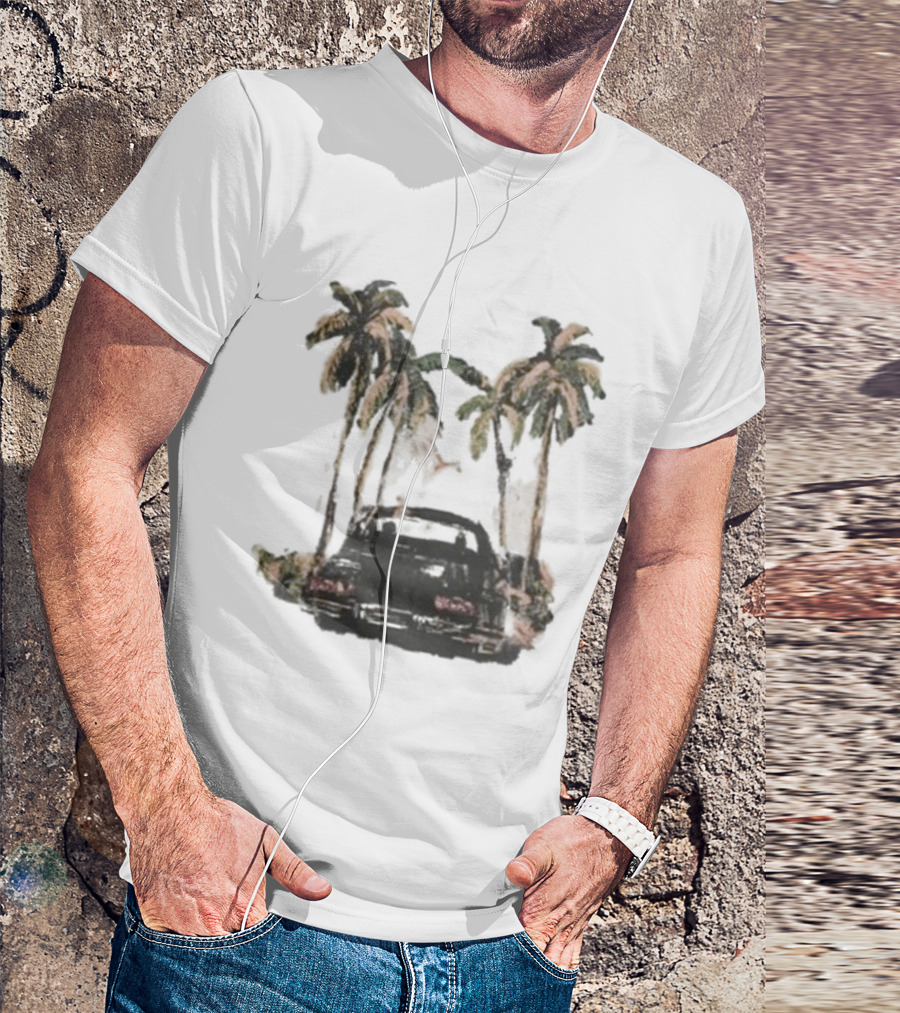 Bel-Air Will Smith Classic Car Palm Trees Vibe T-Shirt