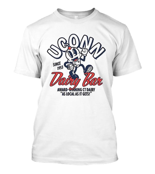 UConn Dairy Bar Award-Winning CT Dairy Since 1953 As Local As It Gets T-Shirt