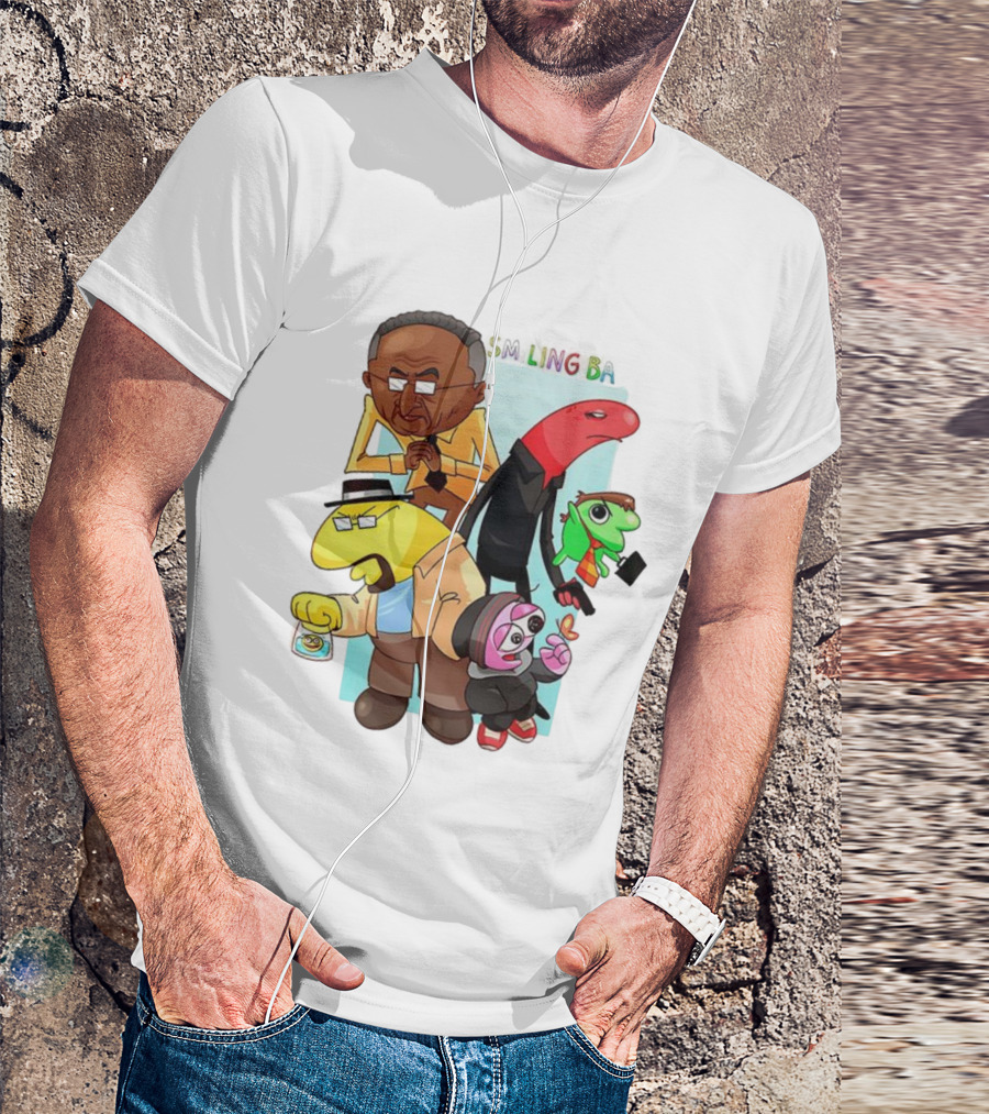 Smiling Bad Characters Friends Cartoon Style T-Shirt