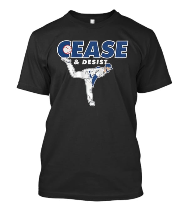 Cease And Desist Pitching Baseball Player T-Shirt