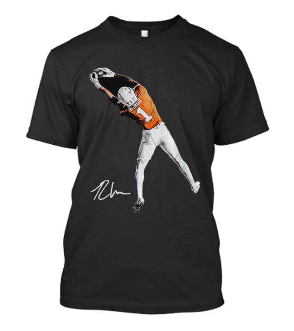 Ryan Wingo Texas Longhorns Football Catch Signature T-Shirt