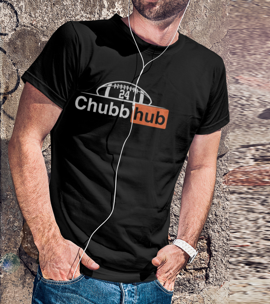 Nick Chubb 24 Cleveland Browns NFL Football Chubb Hub 2025 T-Shirt
