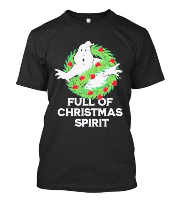 Ghostbusters Full Of Christmas Spirit Wreath T-Shirt