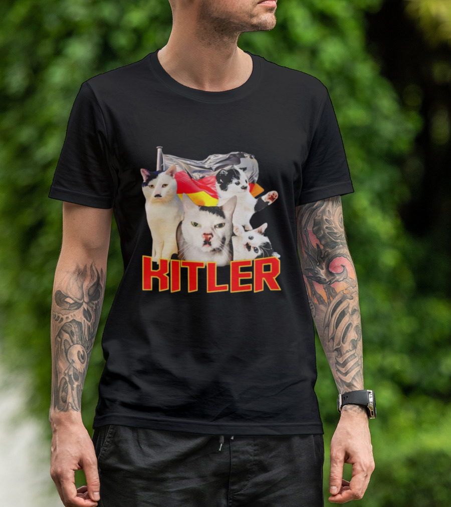 Kitler Cat Meme German Flag Humor T-Shirt