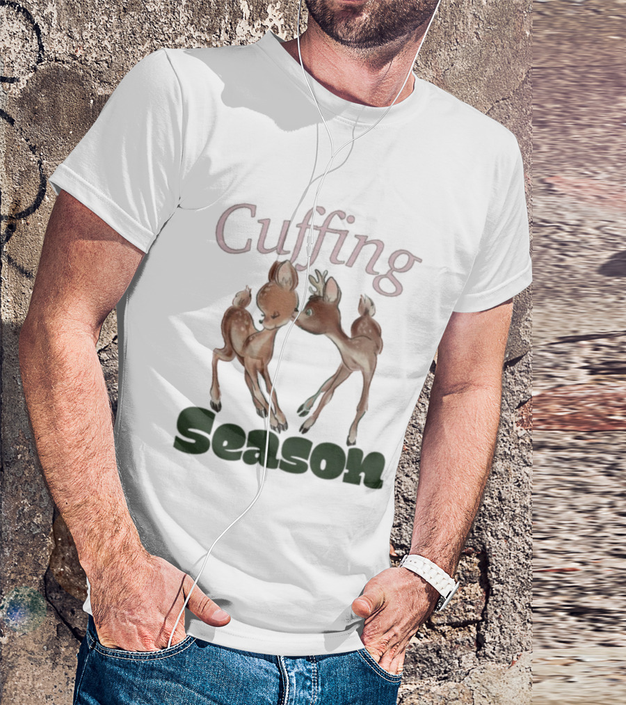 Cuffing Season Deers Kiss T-Shirt