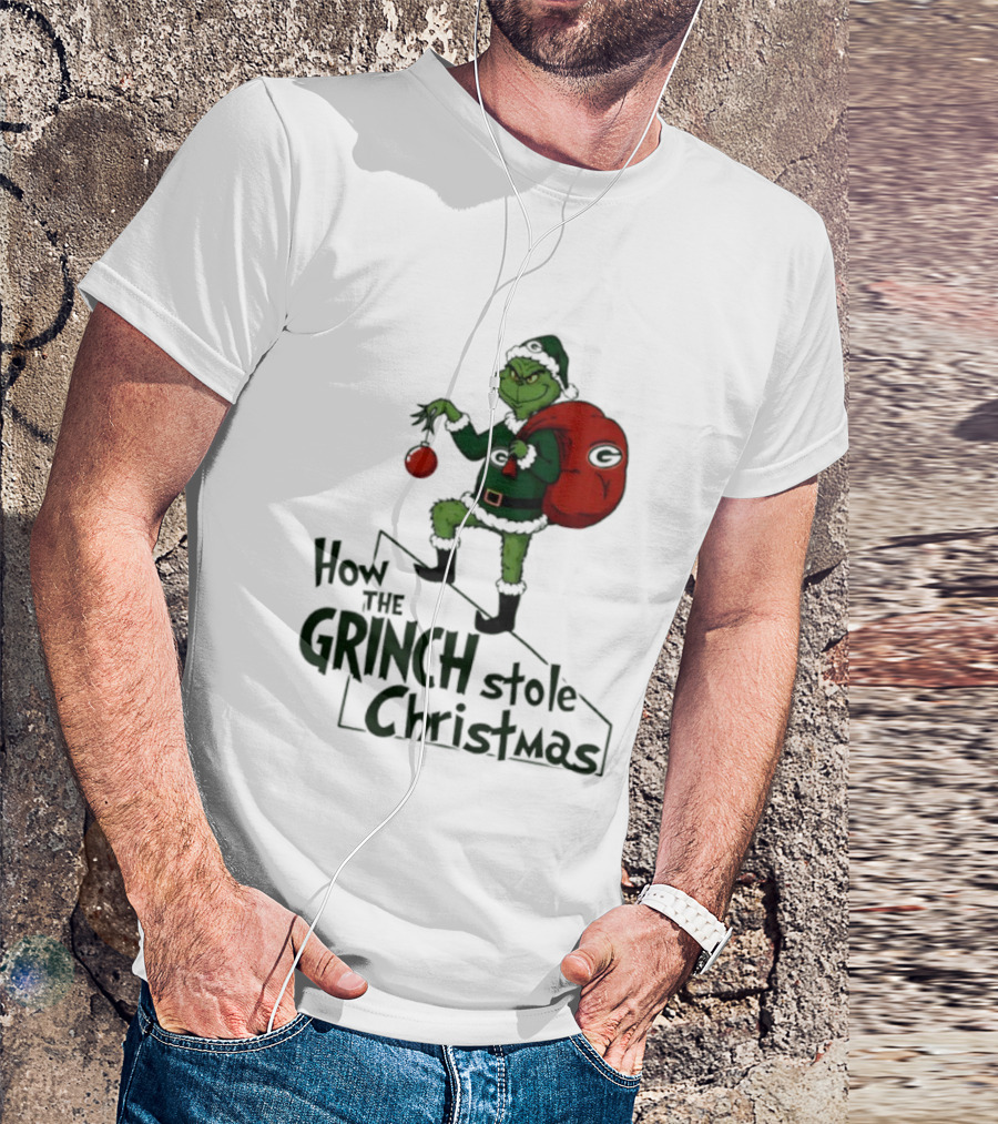 Green Bay Packers How The Grinch Stole Christmas Holiday Sweater T-Shirt