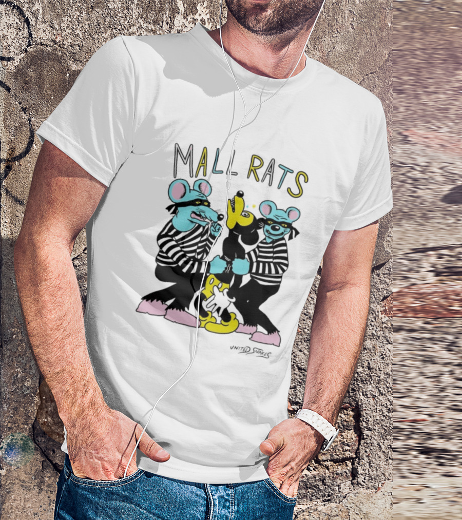 Mickey Mouse Mall Rats United Snakes Parody T-Shirt