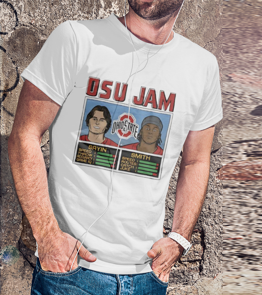 OSU Jam Ohio State Sayin Smith Speed Accuracy Routes T-Shirt
