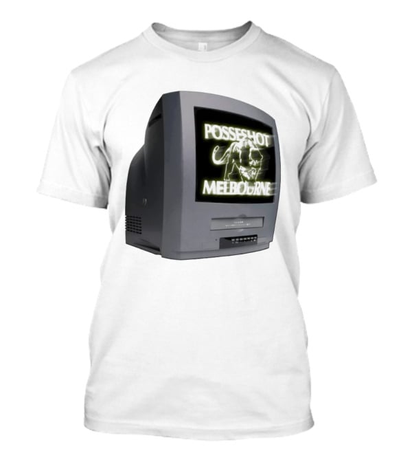 POSSESHOT Melbourne TV Glow Elephant Graphic T-Shirt