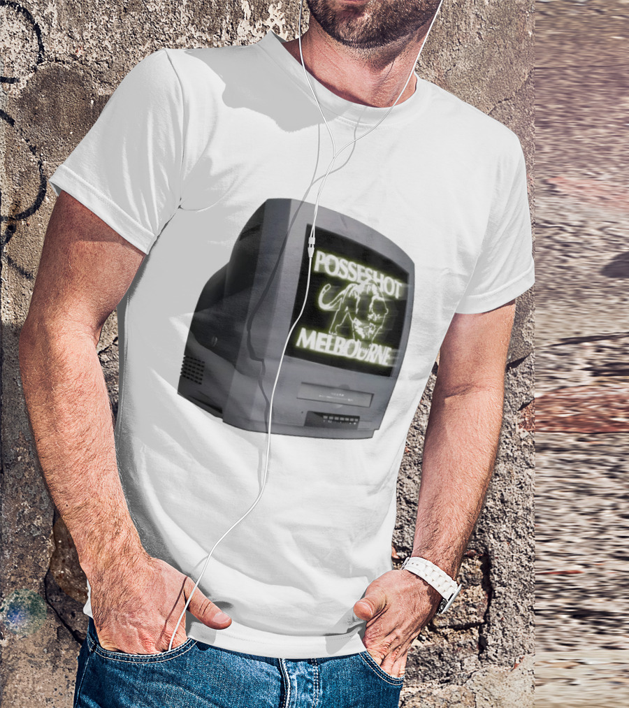 POSSESHOT Melbourne TV Glow Elephant Graphic T-Shirt