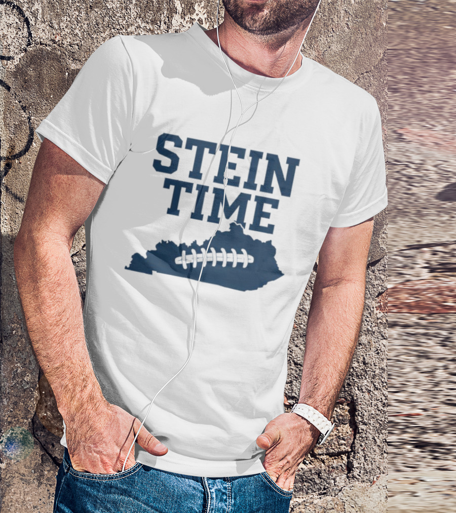 Stein Time Football State Outline T-Shirt