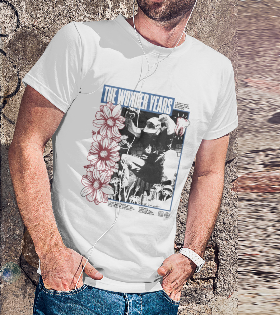 The Wonder Years Being Alone I Blew My Voice Out Giving The Eulogy Floral Graphic T-Shirt