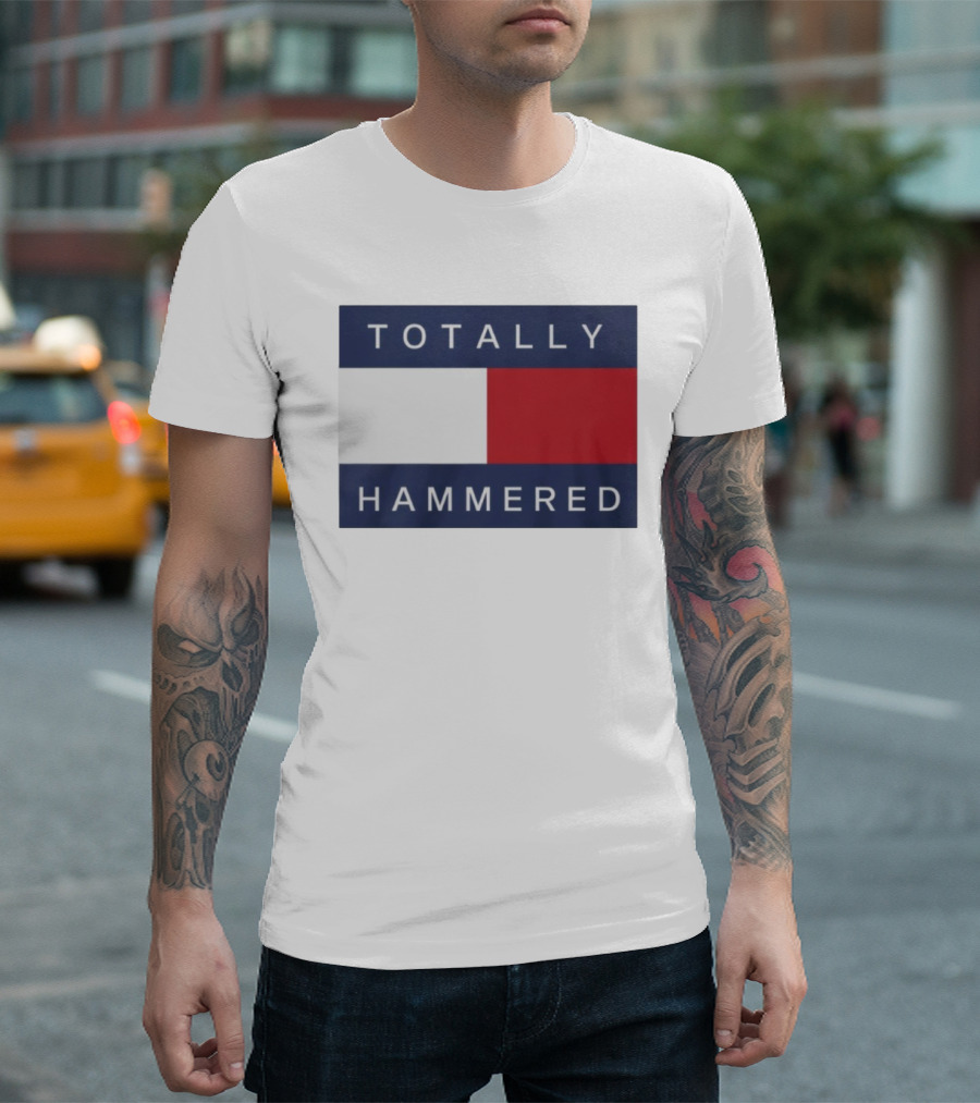 Totally Hammered Nautical Flag Parody T-Shirt