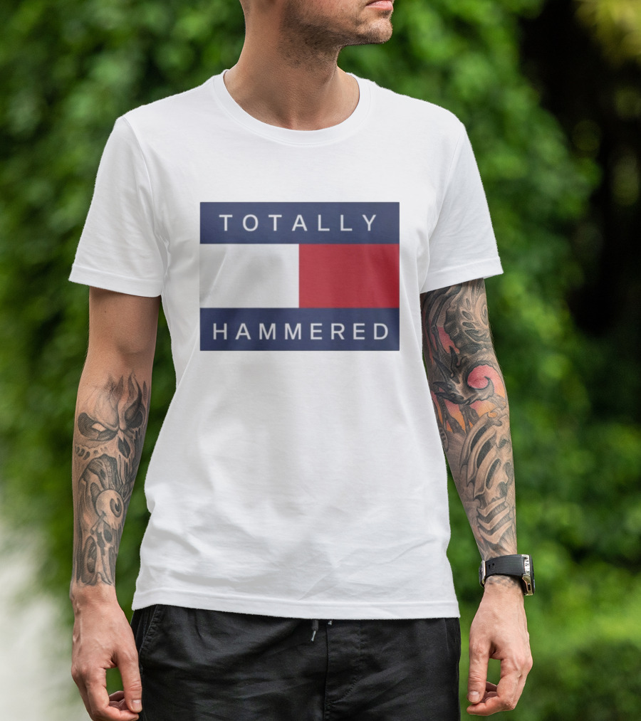 Totally Hammered Nautical Flag Parody T-Shirt