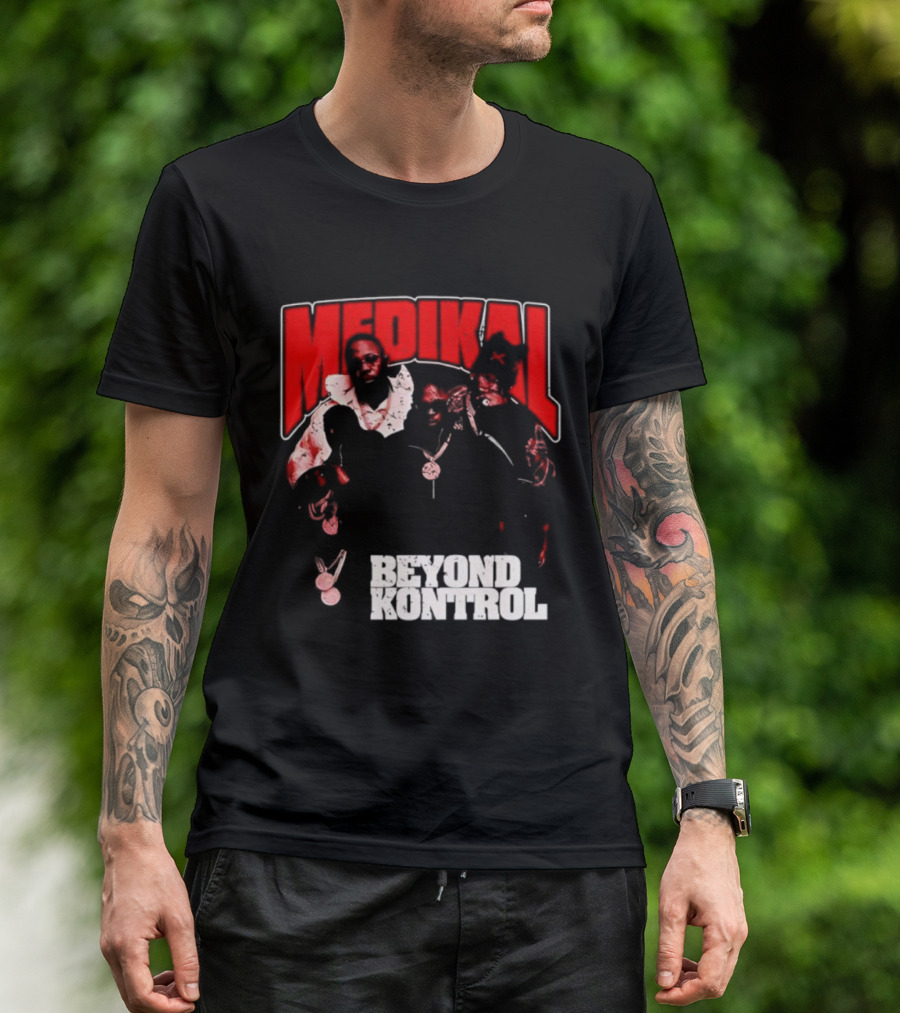 Medikal Beyond Kontrol Ghanaian Rapper Group Portrait T-Shirt