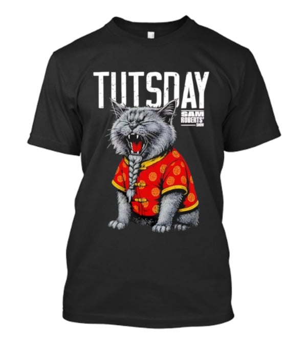 Tutsday Sam Roberts Show Cat Chinese Outfit T-Shirt