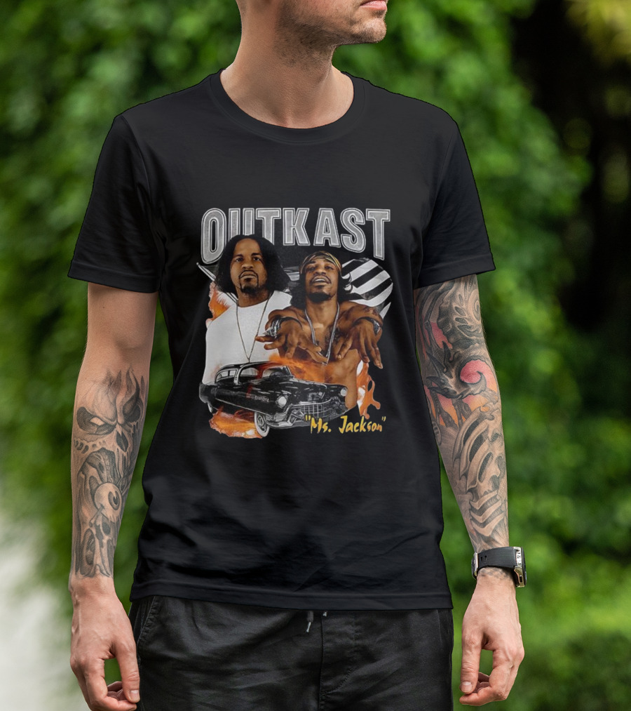 Outkast Ms. Jackson Classic Car Music Icon Tribute T-Shirt