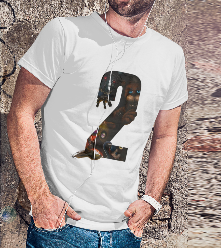 Five Nights At Freddy's 2 Character Collage Animatronics T-Shirt