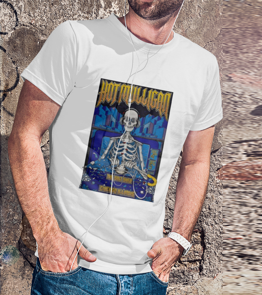 Hot Mulligan Skeleton Concert Salt Shed Chicago IL Dec 4-5 2025 T-Shirt