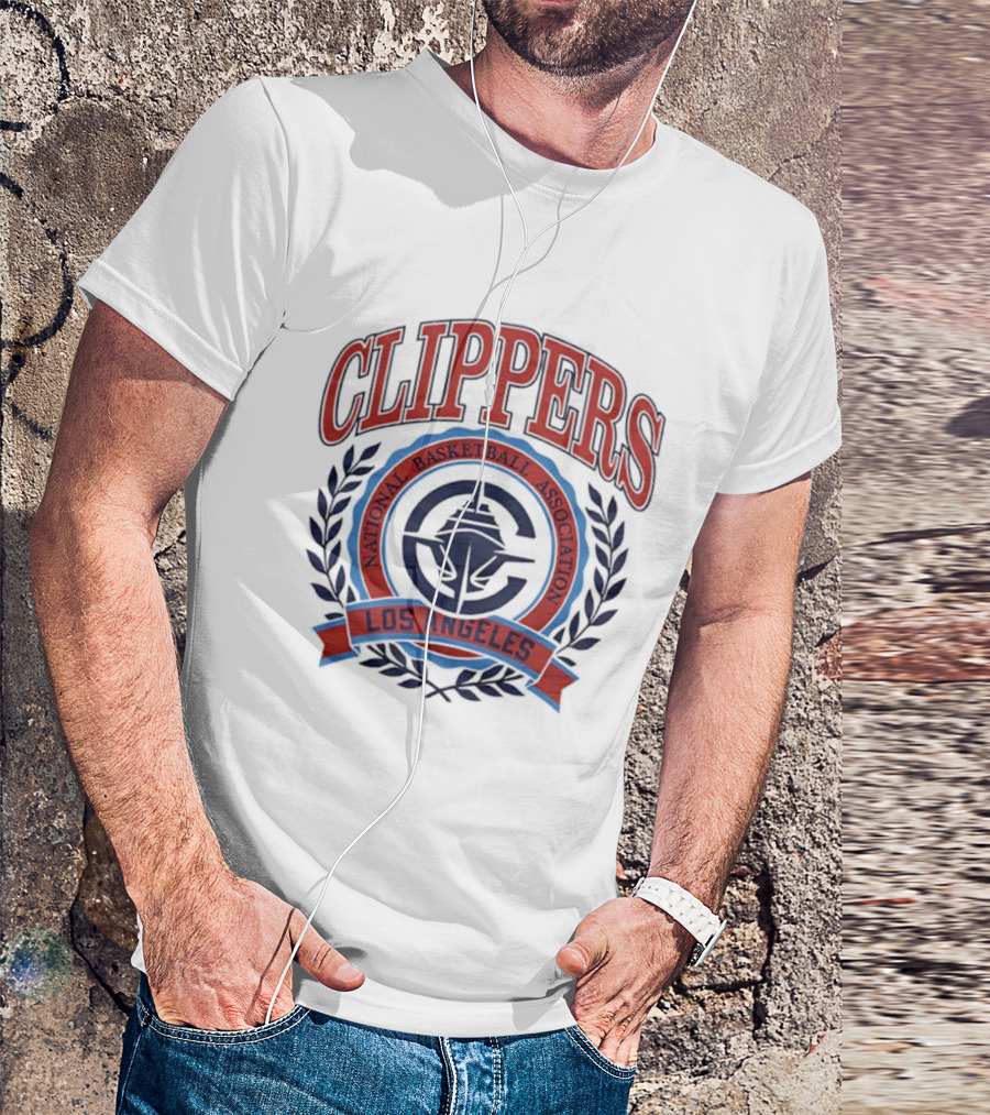 Los Angeles Clippers National Basketball Association Crest Clippers T-Shirt