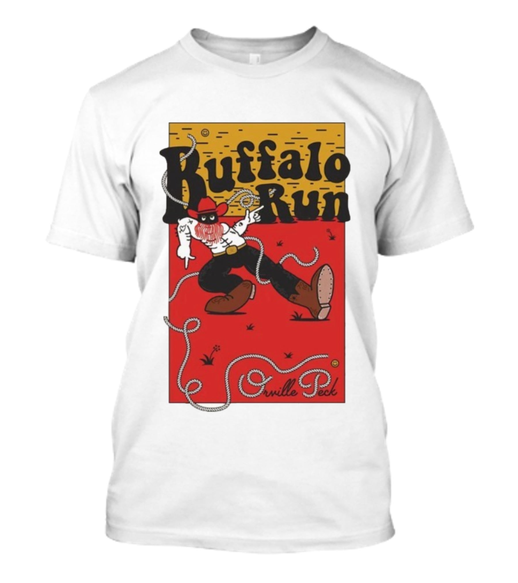 Buffalo Run Orville Peck Rope Cowboy Red Hat Boots T-Shirt