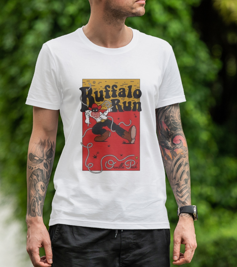 Buffalo Run Orville Peck Rope Cowboy Red Hat Boots T-Shirt