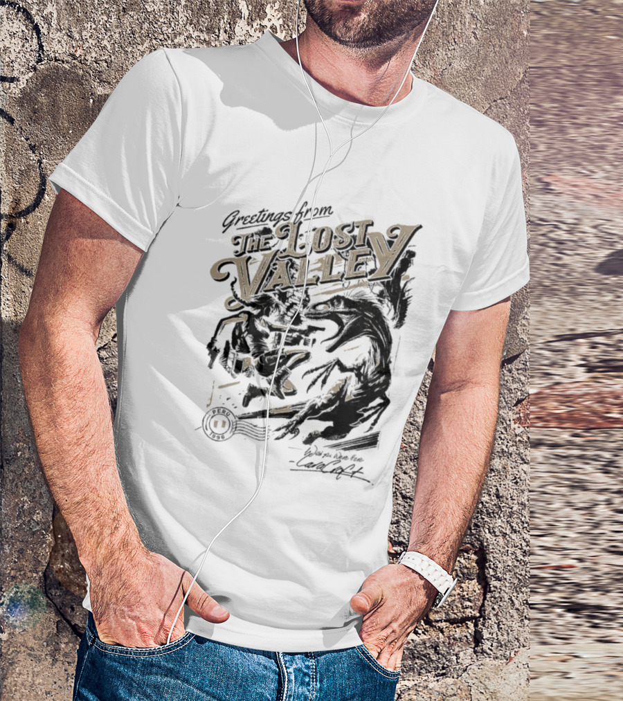 Greetings From The Lost Valley Tomb Raider Dinosaur Adventure T-Shirt