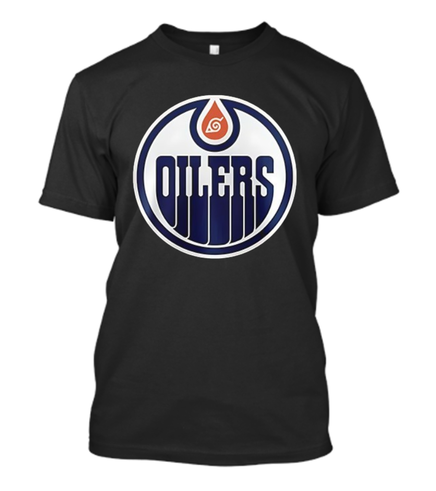 Edmonton Oilers Naruto Shippuden Konoha Collaboration T-Shirt