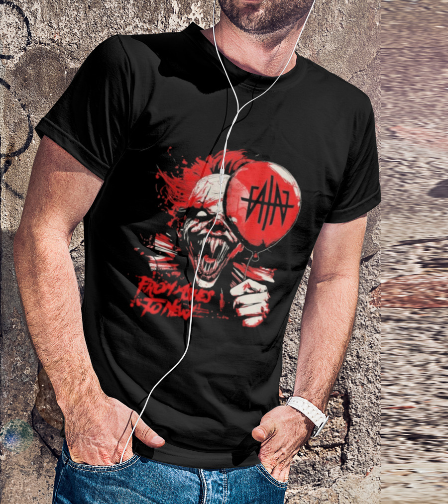 From Ashes To New Pennywise Balloon Fan Art T-Shirt
