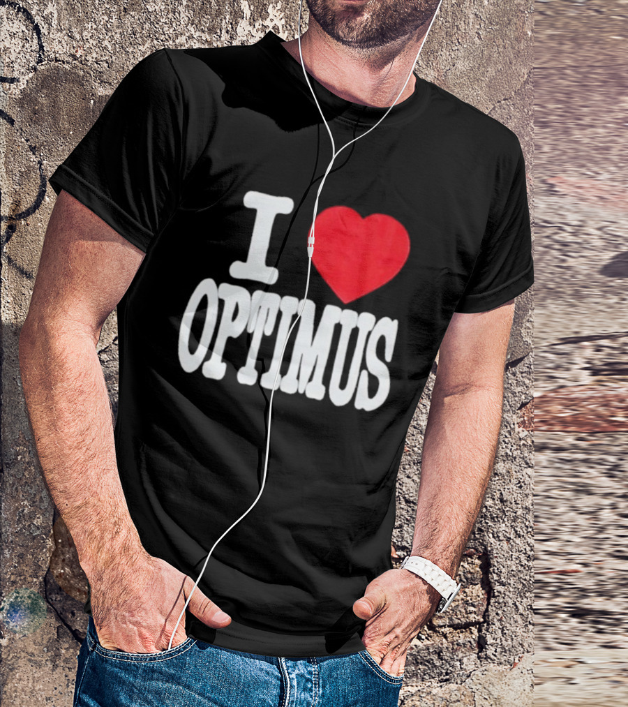 I Heart Optimus Bold Statement T-Shirt