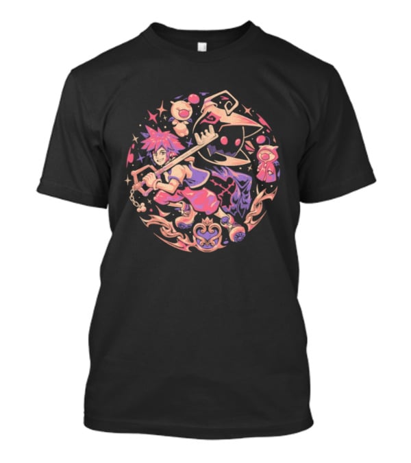 Arigatees Studio Hearts In Balance Keyblade Kingdom Courage Adventure T-Shirt