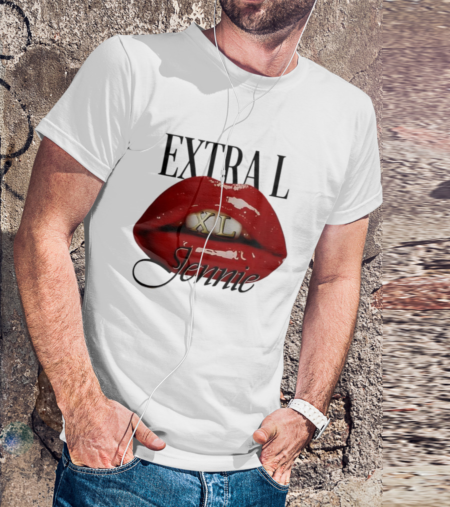 Extral XL Jennie Lips Music Lover T-Shirt
