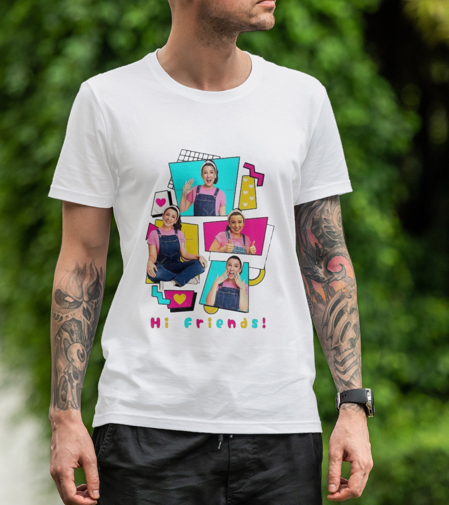 Hi Friends Ms. Rachel 80’s Vibe Retro Style T-Shirt