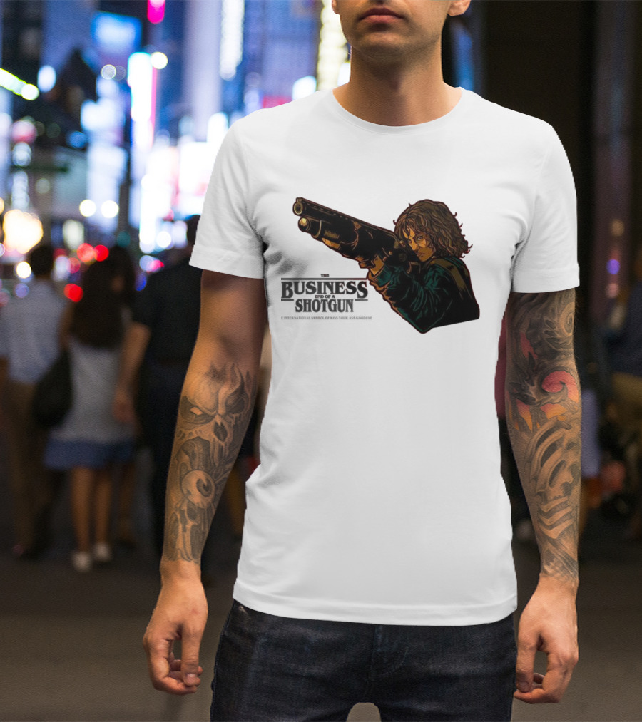 The Business End Of A Shotgun International Symbol Of Kiss Your Ass Goodbye T-Shirt