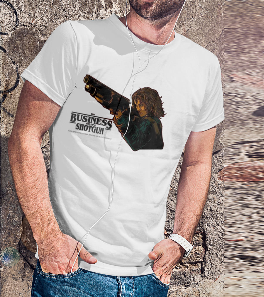 The Business End Of A Shotgun International Symbol Of Kiss Your Ass Goodbye T-Shirt