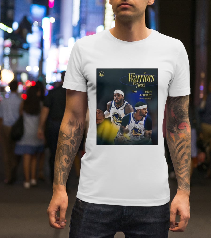 Warriors At 76ers Thu Dec 4 4:00 PM PT NBA TV T-Shirt