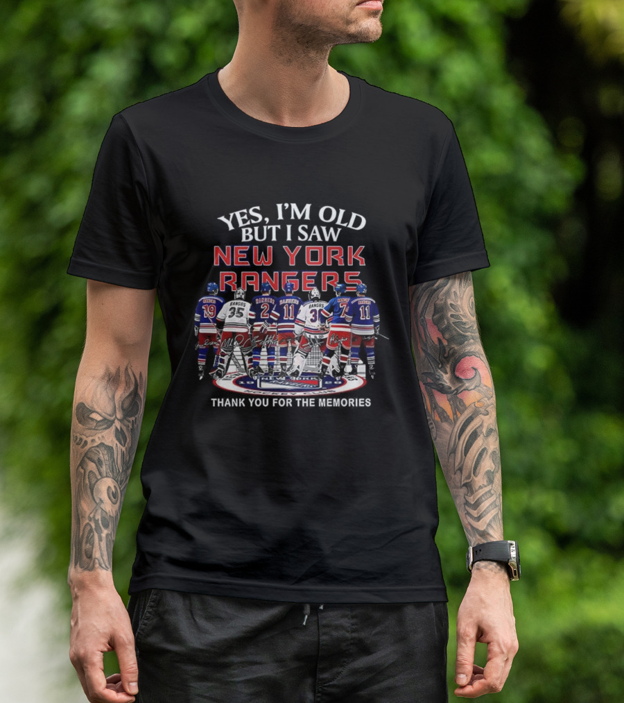 Yes I’m Old But I Saw New York Rangers Thank You For The Memories T-Shirt