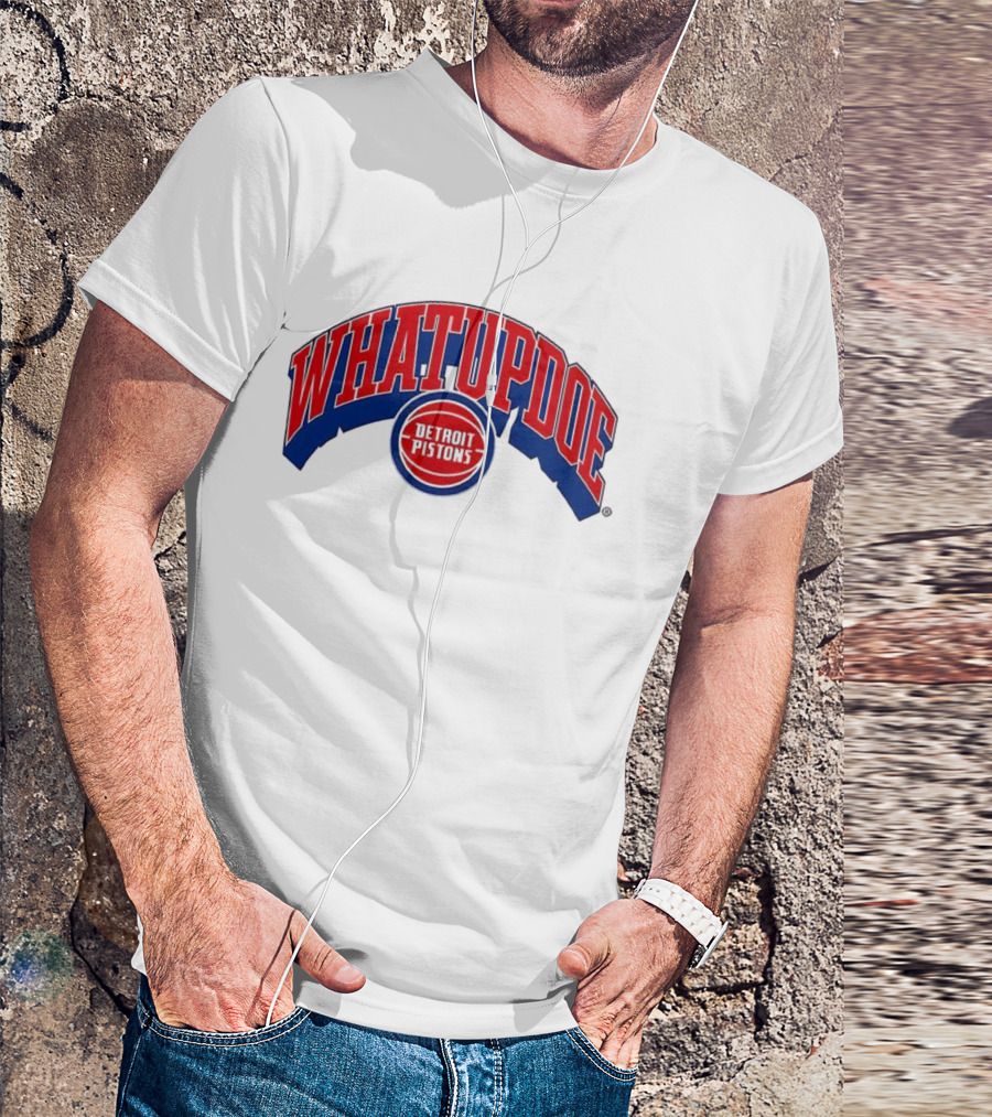 Whatupdoe Detroit Pistons Basketball T-Shirt