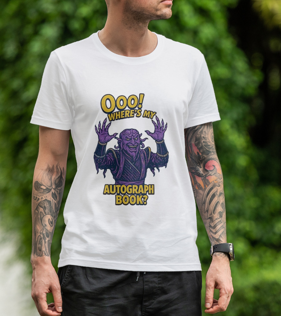 Ivan Ooze Ooo Where's My Autograph Book T-Shirt