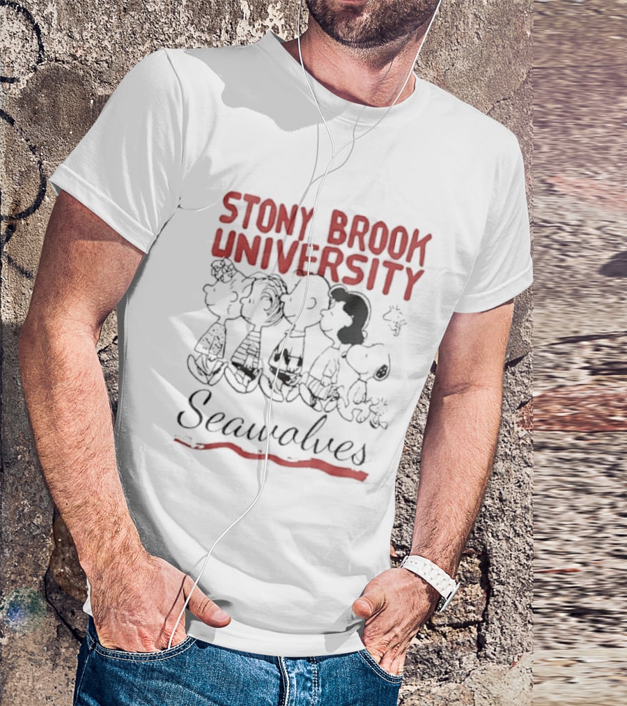 Stony Brook University Peanuts Gang Seawolves T-Shirt