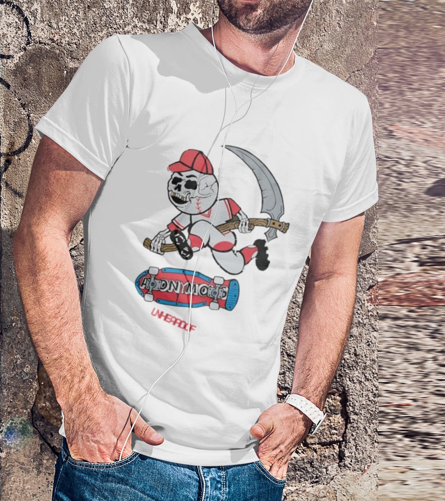 Unheardof Andymac Reaper Skater Baseball T-Shirt