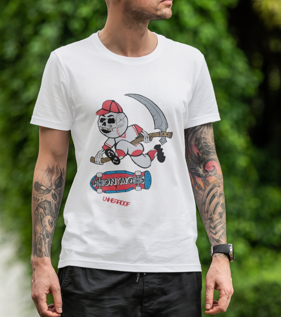 Unheardof Andymac Reaper Skater Baseball T-Shirt
