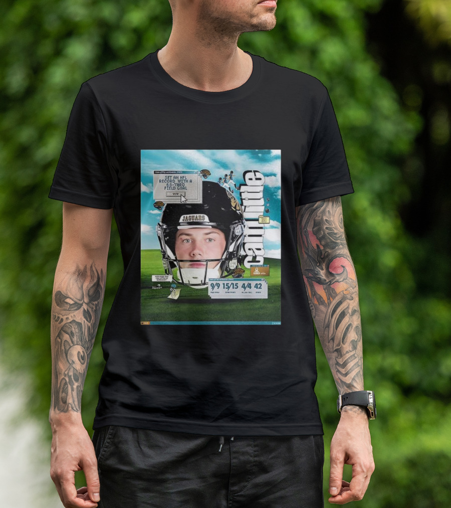 Cam Little 68-Yard Field Goal Record NFL Jaguars Kicker Wow T-Shirt
