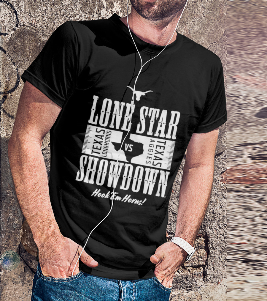 Texas Longhorns Hook ’Em Lone Star Showdown VS A&M T-Shirt