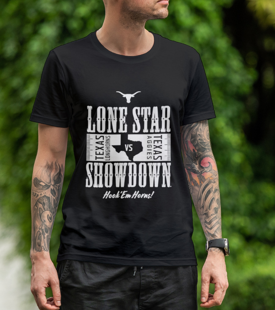 Texas Longhorns Hook ’Em Lone Star Showdown VS A&M T-Shirt