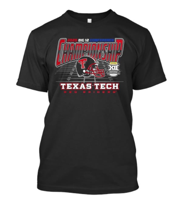 Texas Tech Red Raiders 2025 Big 12 Conference Championship Football Helmets T-Shirt