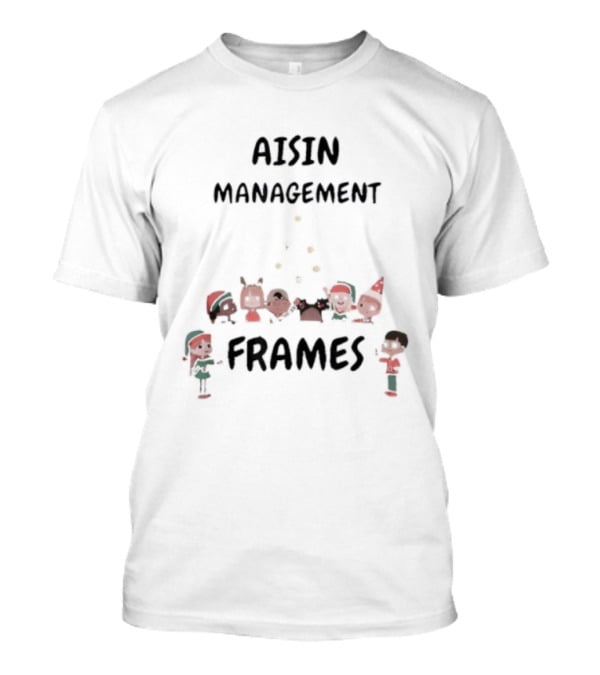 Aisin Management Christmas Frames Holiday Elves T-Shirt