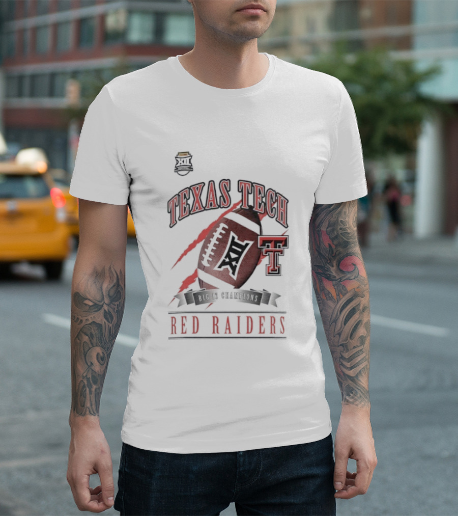 Texas Tech Red Raiders Big 12 Football Champions 2025 T-Shirt