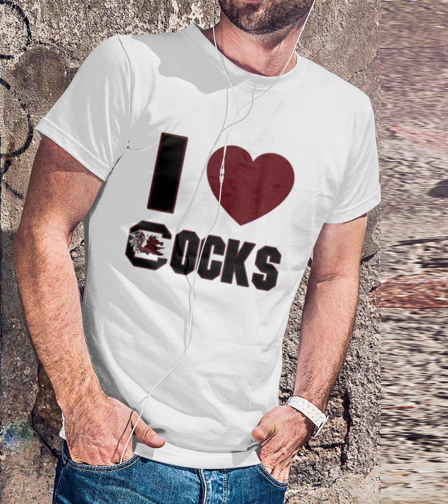 South Carolina Gamecocks I Heart Cocks T-Shirt