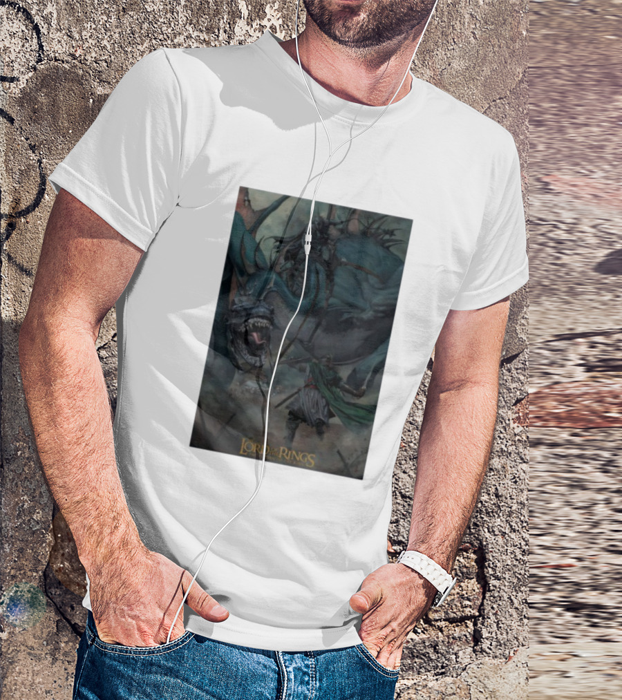 The Lord Of The Rings The Return Of The King Epic Battle Scene With Nazgûl And Fellbeast T-Shirt